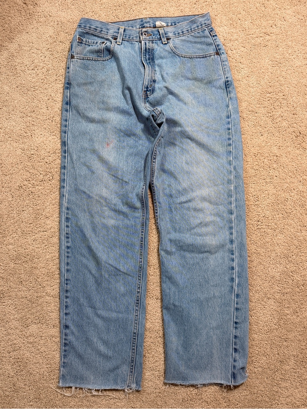 Levi's Light Wash Relaxed Straight Jeans - Blue